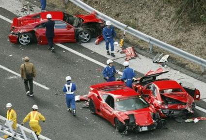 أغلى حوادث السيارات الفاخرة لعام 2012